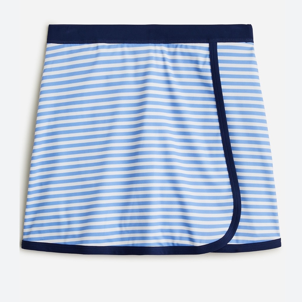 J. Crew Cloudstretch striped wrap active skirt skort sz large Pickleball tennis